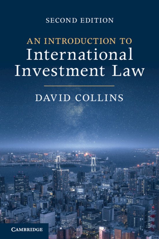 An Introduction to International Investment Law - cover