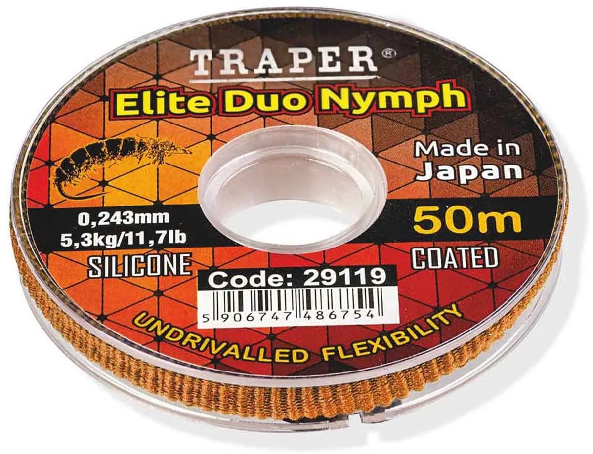 Traper Fly Elite Duo Nymph Vliegvissnoer 50 M Transparant 0.148 mm