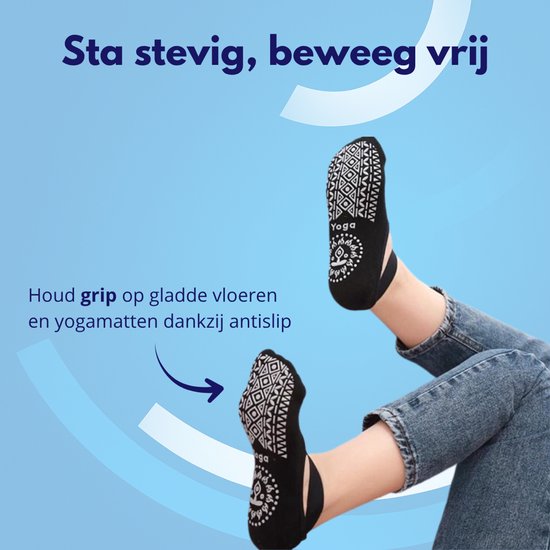 Knaak Yoga - Sokken Met Antislip - Ballerina - Rood - 1 Stuk van Knaak — afbeelding 3