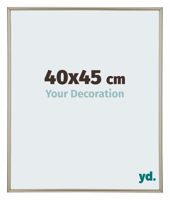 Your Decoration - Fotolijst 59x84 cm cm - Zilver Hoogglans - Kunststof Fotolijst met Acrylglas - Antireflex - Lijst 59x84 cm - Evry