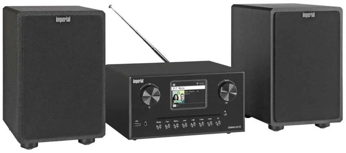 Imperial DABMAN i310 CD Hybride micro Hifi Systeem DAB+ / FM / Internet / Bluetooth Zwart