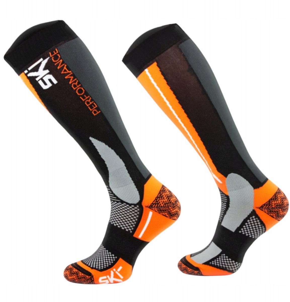 Comodo Performance Skisokken Thermisch & regelmatig Oranje