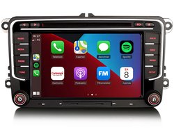 CarPlay autoradio voor Seat Leon Altea Altea XL Toledo Alhambra| 7 INCH | Draadloos Apple Carplay en Android Auto | 4GB + 64GB | 8-Core | Cartronix | 2025 model Bluetooth & Wifi