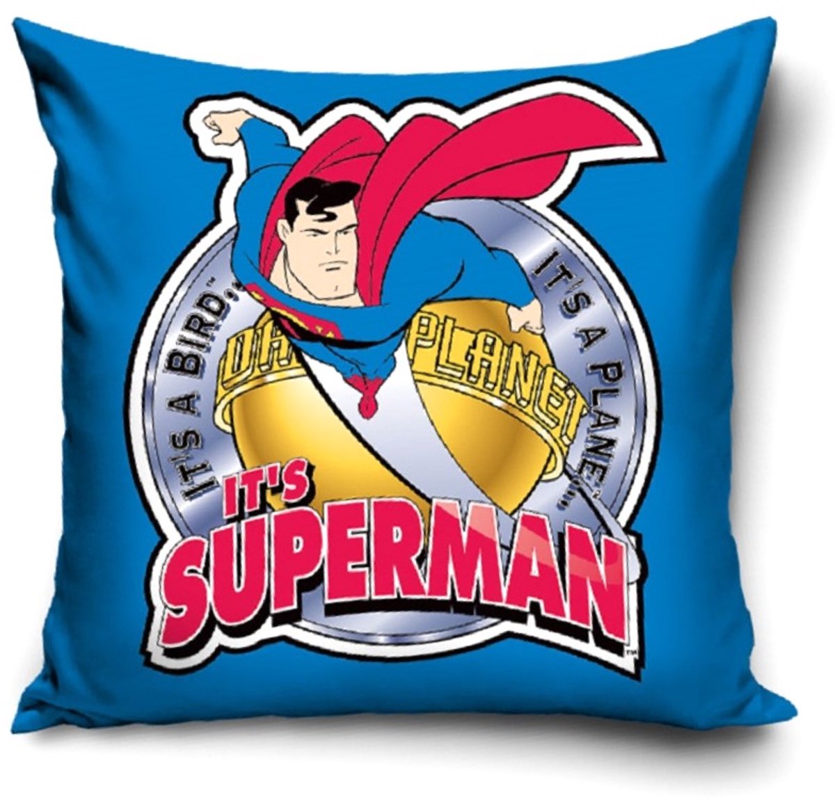Kussenhoes Superman 40x40 cm Katoen - Decoratie Kinderkamer