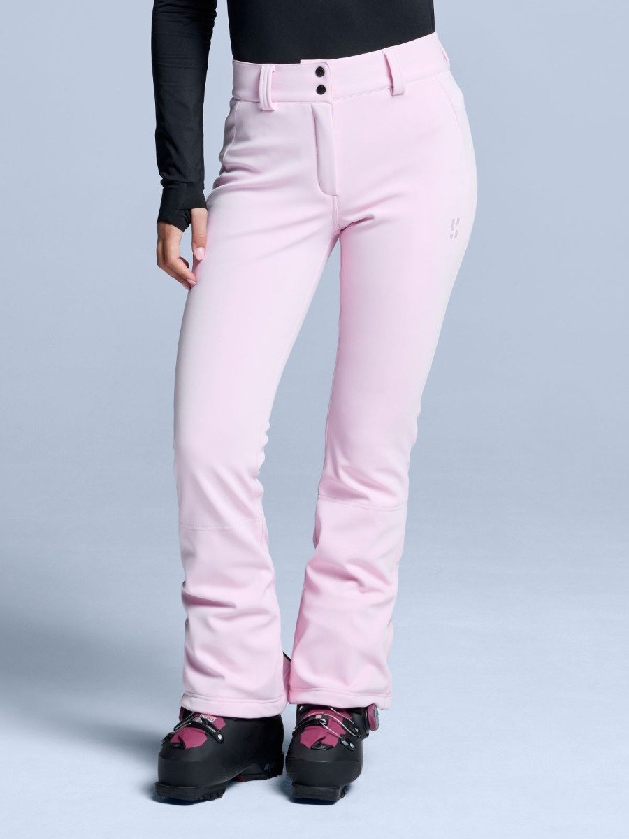 POEDERBAAS arctic stretch softshell pant women Skibroek dames Roze