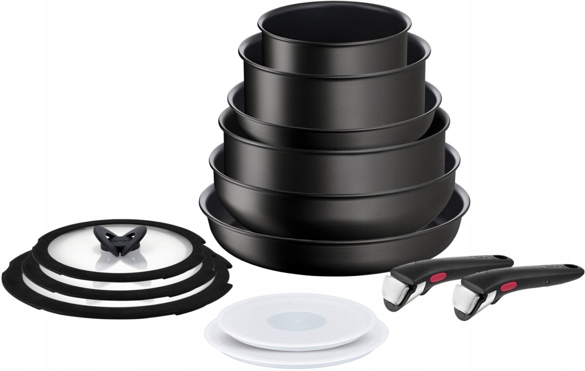 Tefal Ingenio Unlimited Pannenset 13 Delig - Titanium Antikras