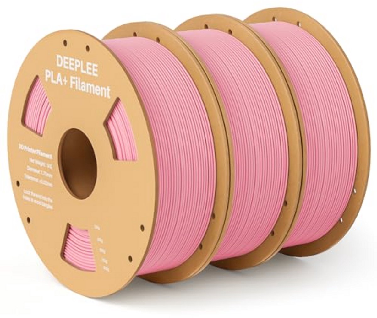 Roze PLA Plus filament 3 kg 1,75 mm voor FDM 3D-printers - nauwkeurige kwaliteit