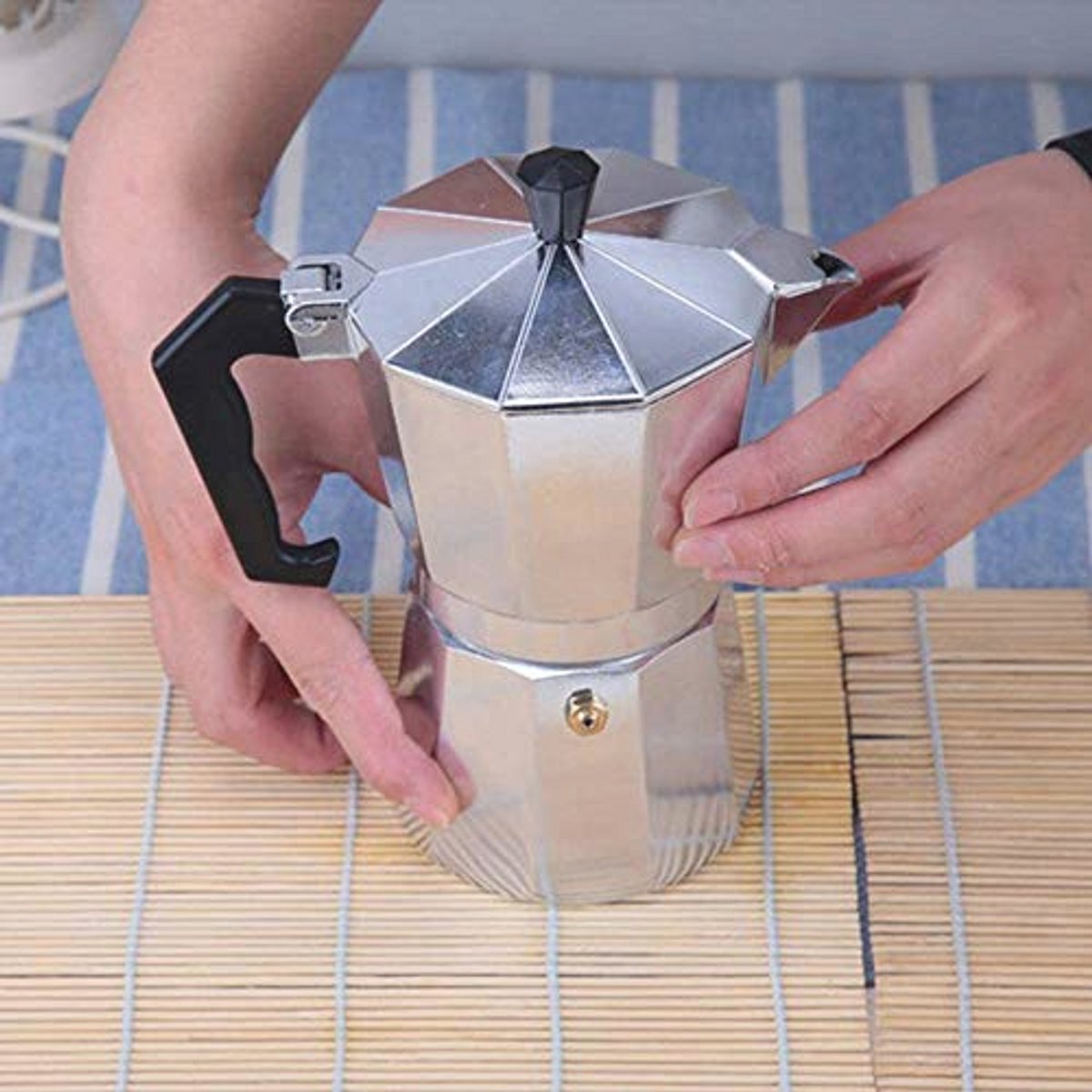 Koffiezetapparaat Aluminium Percolator voor Espresso - Diverse Maten (1-12 Kopjes)