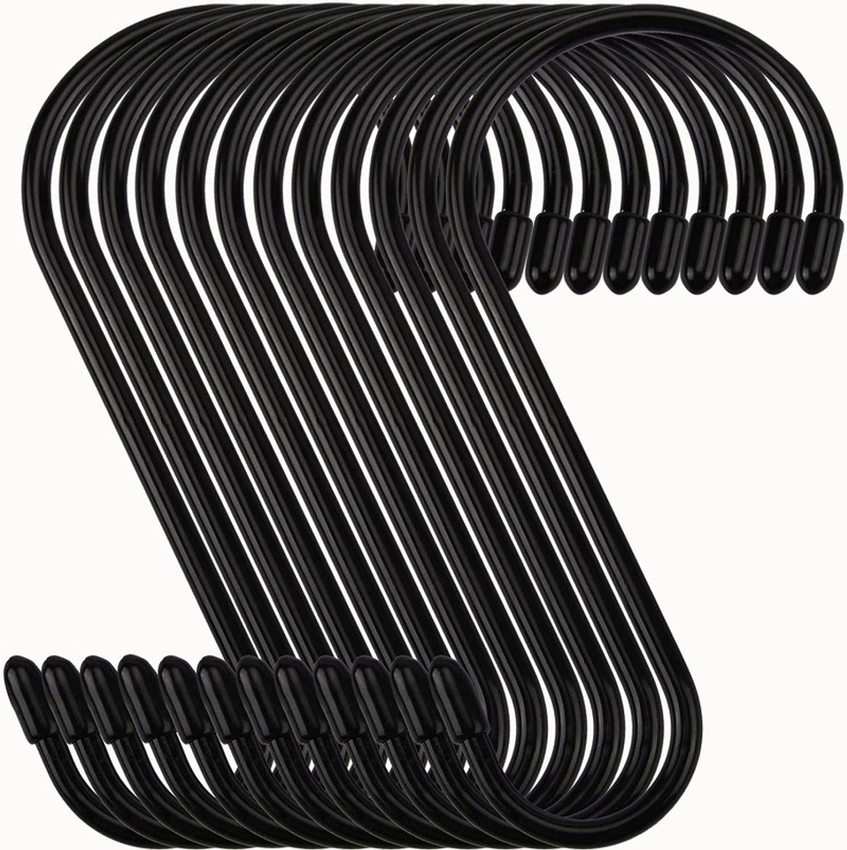 12-stuks robuuste S-haken - Roestbestendige metalen S-haken - Antislip en roestbestendige 