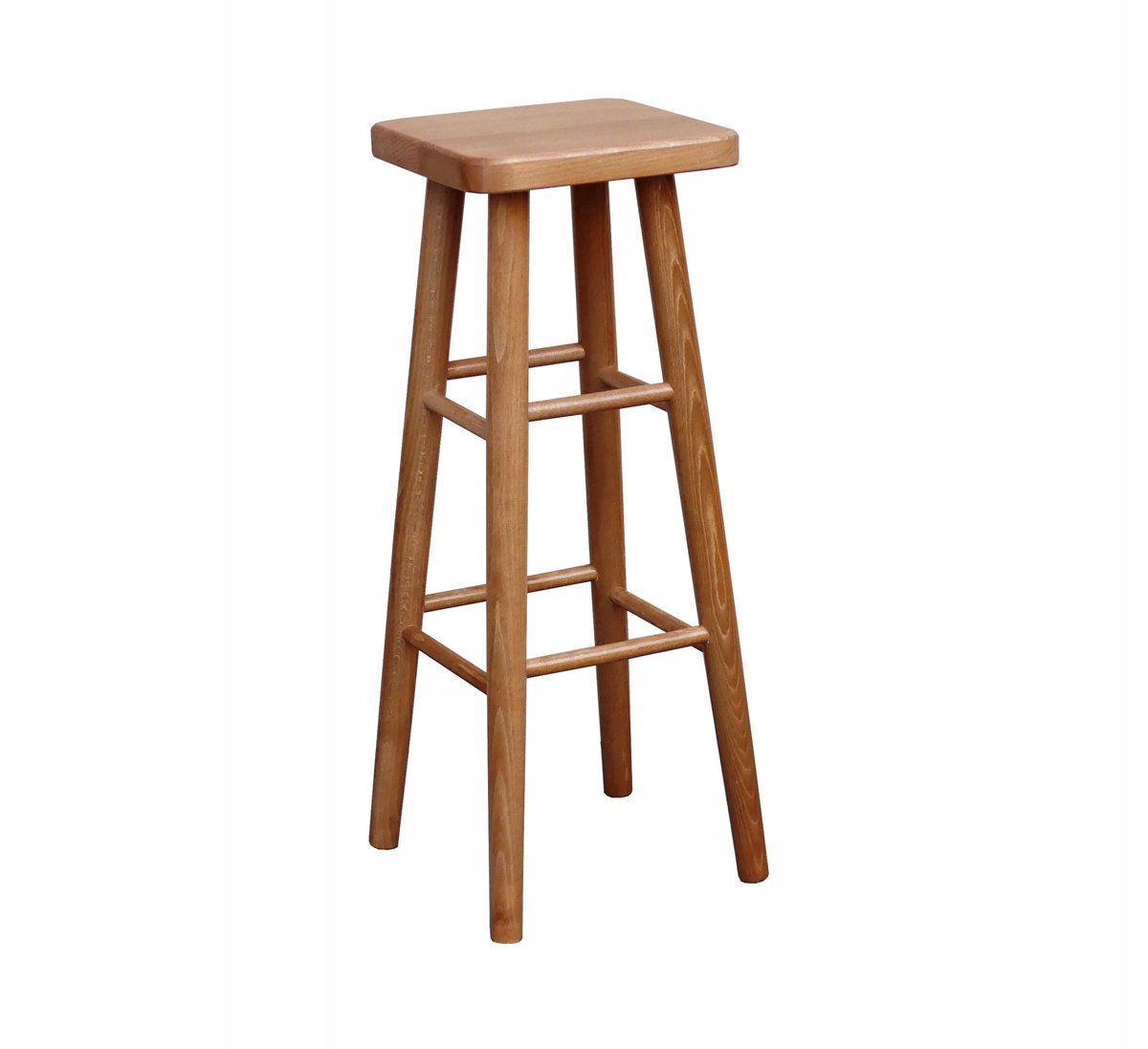 Houten Bar Kruk 80cm - Massief Beuken, Kleur Els