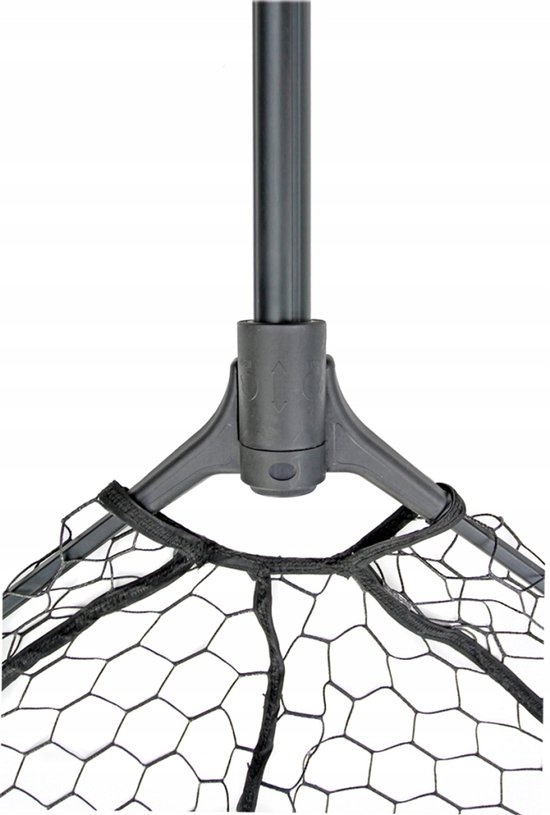 Merkloos Visnet 200cm - Sterk rubber gecoat, opvouwbaar — afbeelding 2