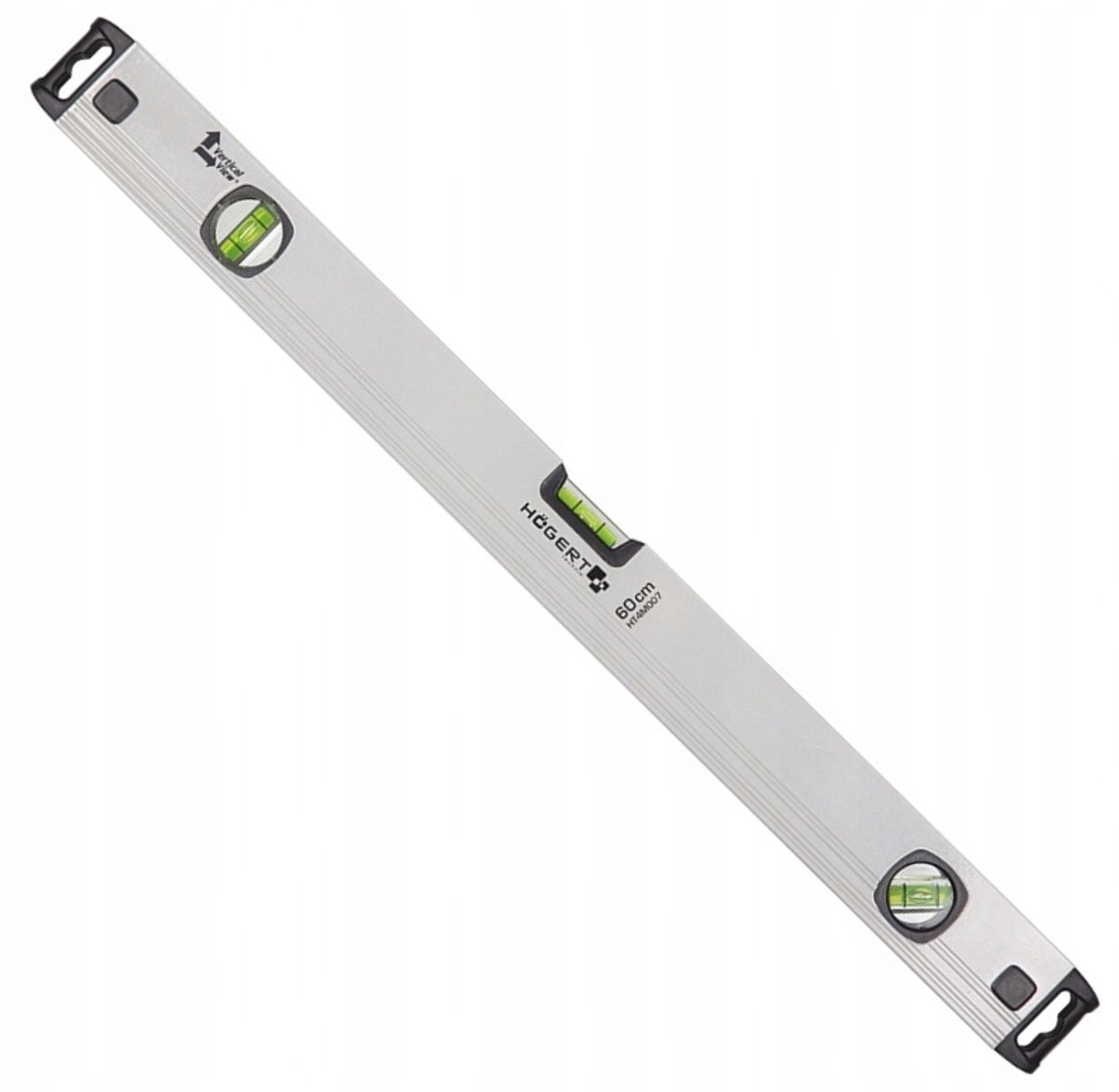 Aluminium waterpas 150 cm met 3 niveaus en verticaal zicht