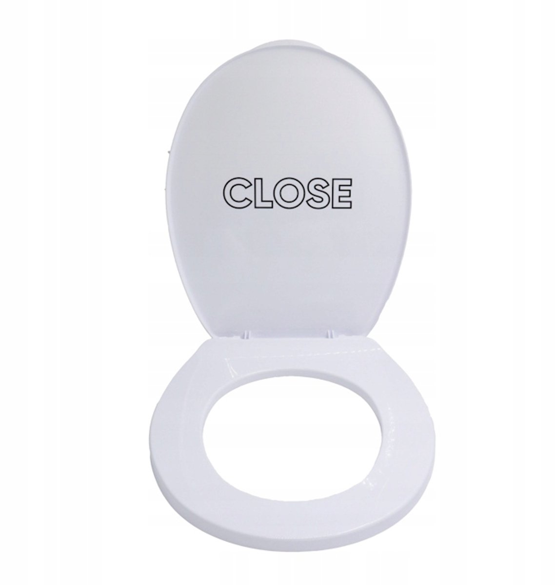 Bisk Iris Close WC-glas 05769 - Wit Polypropyleen met Sluitherinnering