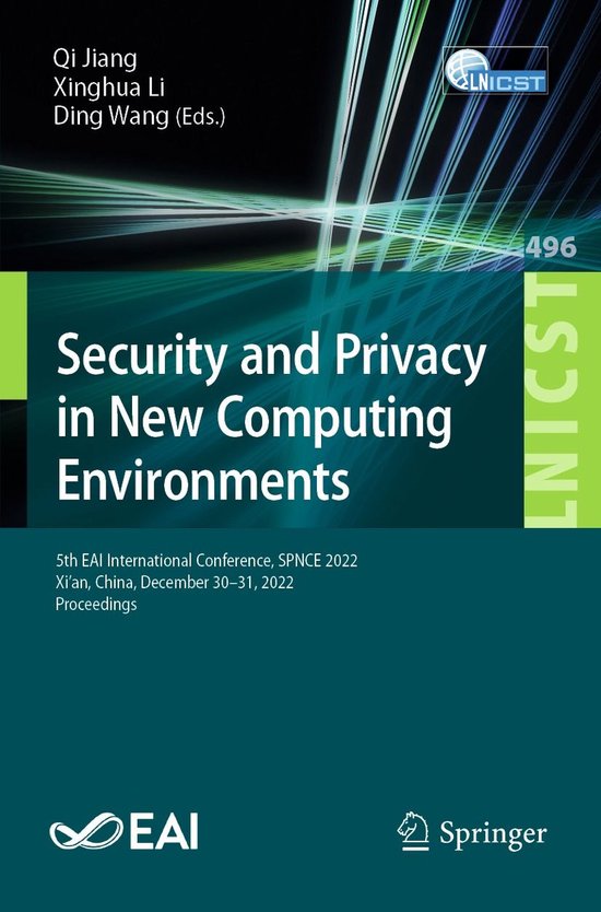 Springer Nature Proceedings Computer Science - Security and  ... - cover
