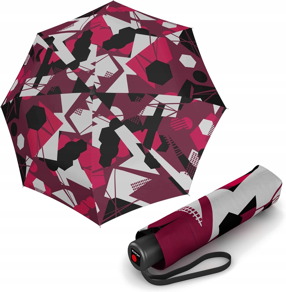 Knirps A.050 Ontdek Hibiscus handmatige Zakparaplu