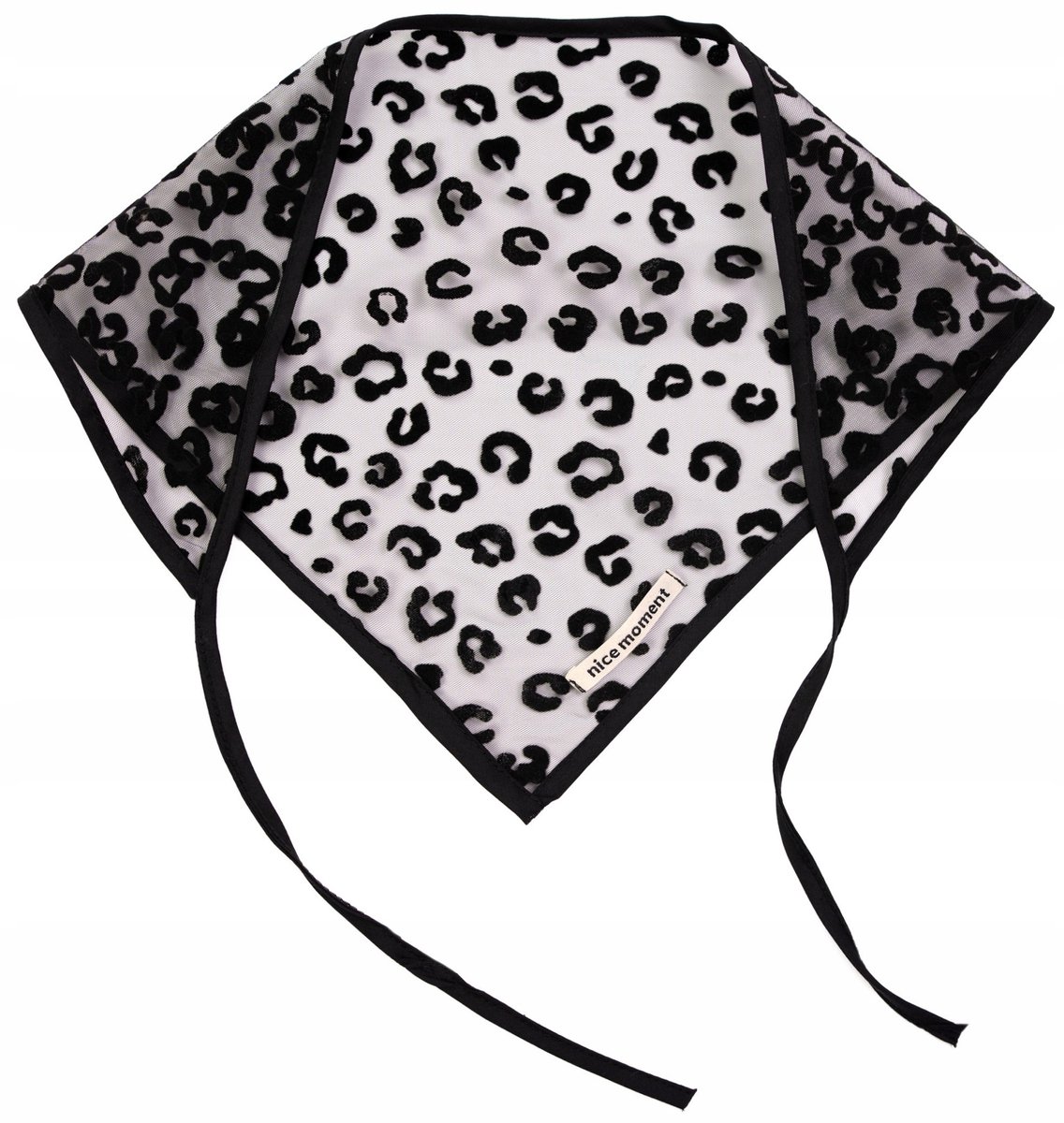 Portia Hoofddoek - Elegante Geborduurde Dames Sjaal, Zwart