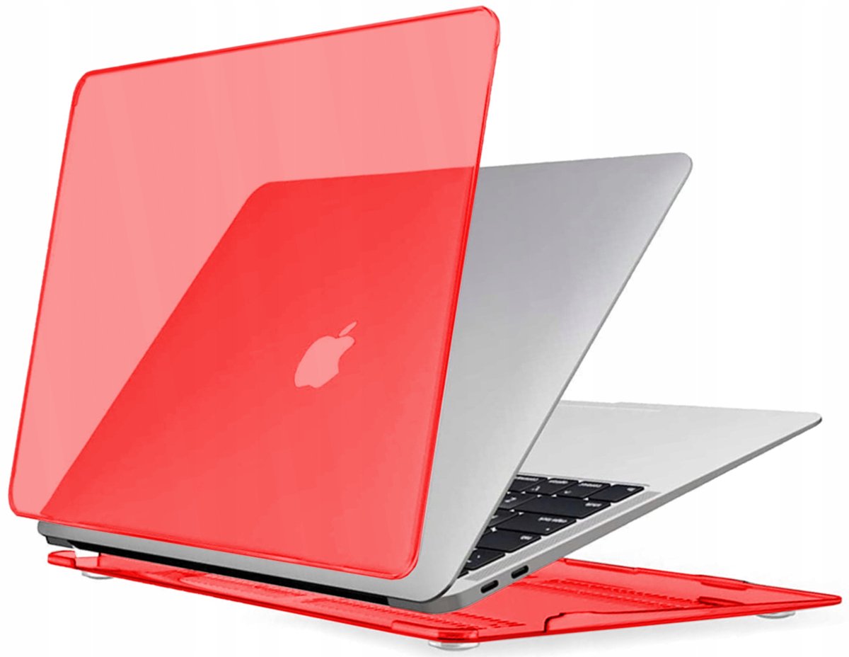 Transparante Rode Case MacBook Air 15.3" A2941 A3114 - Ventilatie & Voetjes