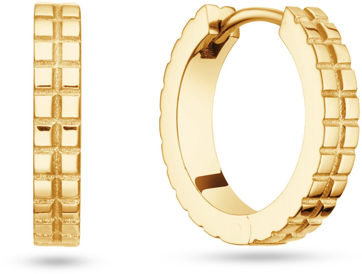 Glow 107.8930.00 Premium Hoops Silver Dames Oorbellen - Oorringen