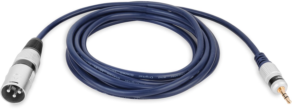 VITALCO MK31 - Audio Kabel XLR 3-Pin Plug naar Jack 3.5mm Stereo Plug - 3.0 Meter