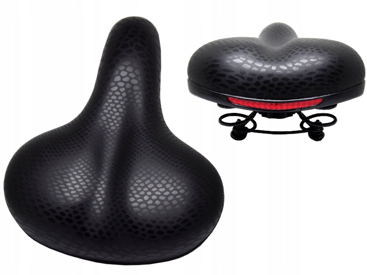 Comfortabel Fietszadel met Veren - Zwart