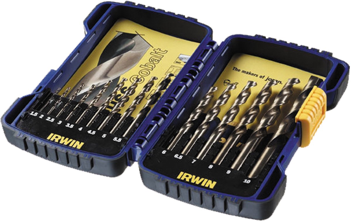Irwin HSS Cobalt borenset 15-delig 1.5 tot 10mm 10503990