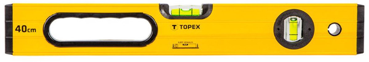 TOPEX Handwaterpan 40 cm - Nauwkeurig Meten