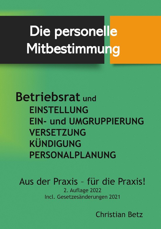Betriebsrat und personelle Mitbestimmung - cover