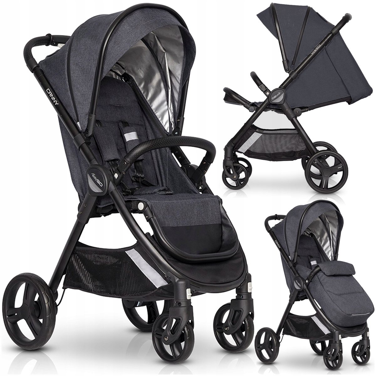 EasyGo Canny Kinderwagen: Lichtgewicht, Verstelbaar & Comfortabel