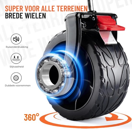 VIN® Strandkar - Bolderkar Opvouwbaar - Bolderwagen Voor Alle Terreinen - Boodschappenwagen Met Brede Banden En Handige Opbergruimtes - Tuinkar Met Verstelbare Handgreep - Winkeltrolley 150 kg Opbergruimte - Groen van Merkloos — afbeelding 4
