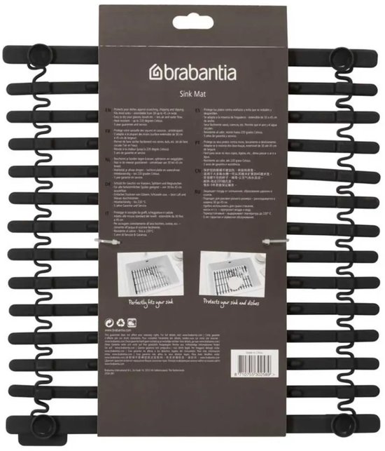 Brabantia SinkSide tapis d'évier - Dark Grey