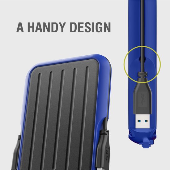 Silicon Power - Armor A66 - Portable USB 3.2 - Externe Harde Schijf - 1TB - Zwart van Merkloos — afbeelding 4
