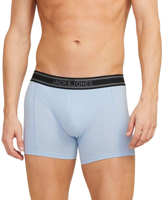 Lichtblauwe Jack & Jones boxershort met gedetailleerde naden.