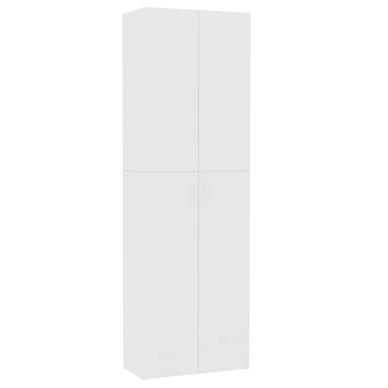 vidaXL Armoire de bureau 60x32x190 cm aggloméré blanc