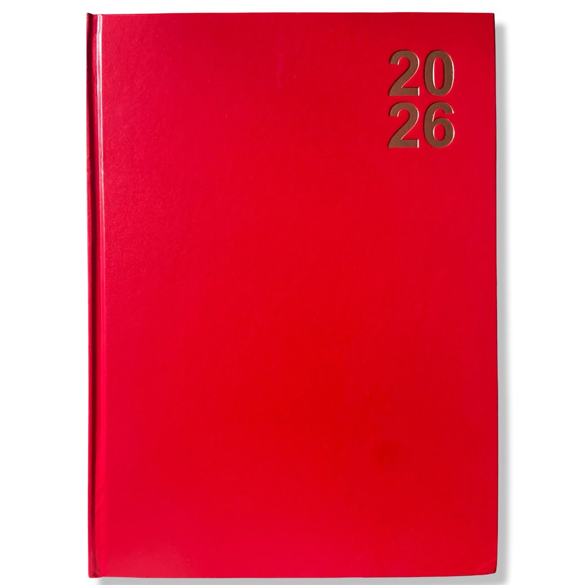 2026 Bureau agenda - Weekagenda 7D/2P - A4 Hardcover Rood - 21x29cm