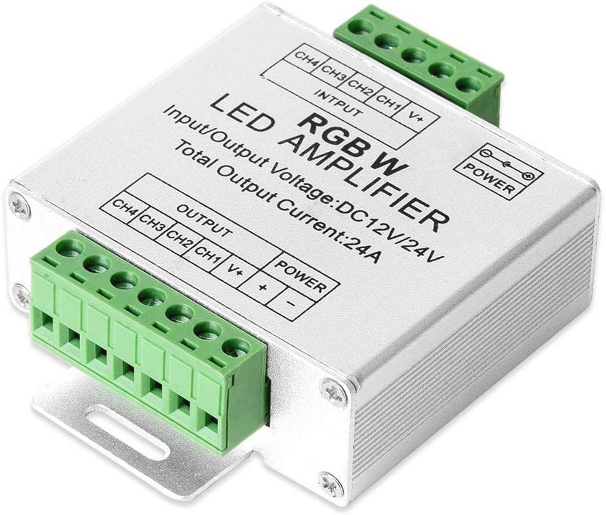 LED Strip Amplifier Controller voor RGB/RGBW 5050 SMD Strips - DC 12V/24V
