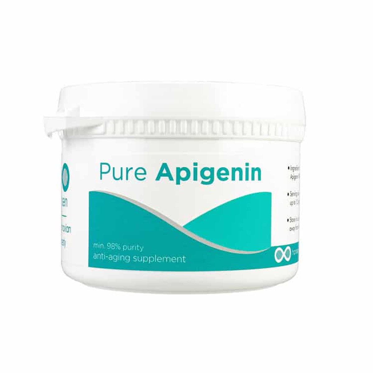 Apigenine - 50 gram pure poeder +98% zuiver + maatlepel - 250 doseringen van 200mg - Europese kwaliteit