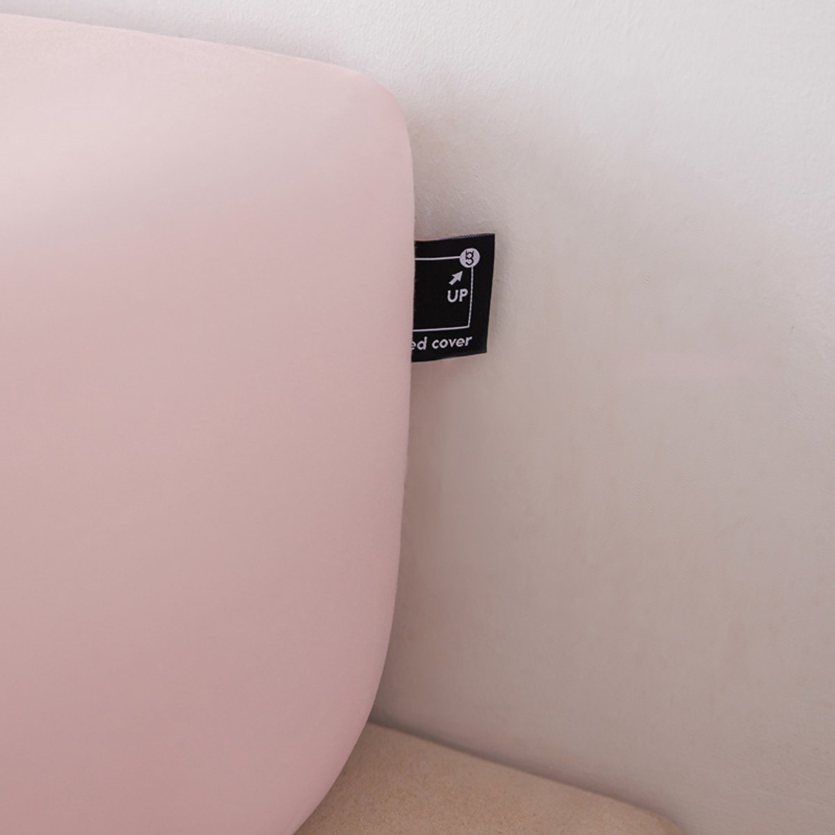 Hoeslaken 100% Katoen – S100 Hoge Dichtheid – Peach Fuzz – 120×200×30 cm – Zacht, Ademend & Antibacterieel-LichtRose