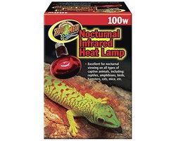 Infrarood Warmtelamp voor Reptielen en Amfibieën - 100 Watt Nachtverwarming