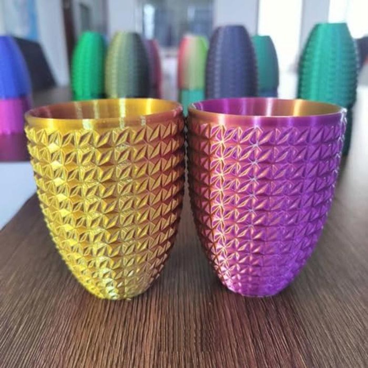 Zijde Goud/Paars PLA Filament 1.75mm - 3D Printer Filament voor Coextrusie - Glanzend Metallic 3D Printmateriaal