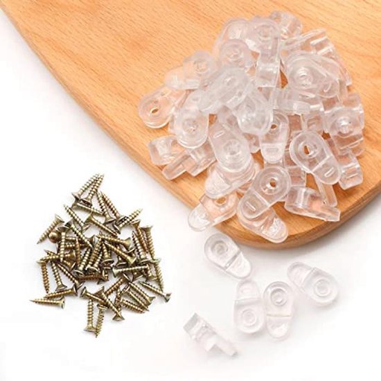 MOROBOR 50 stuks glazen houder clips kit, glazen paneel