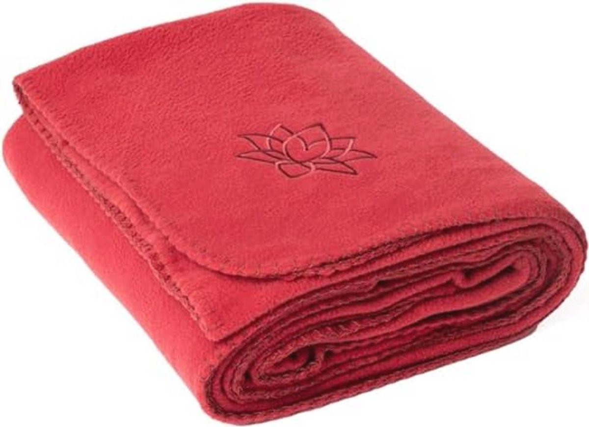 Zachte en Warme Meditatiekussens, Fleece Bedspreads met Lotus Borduursel, 150 x 200 cm