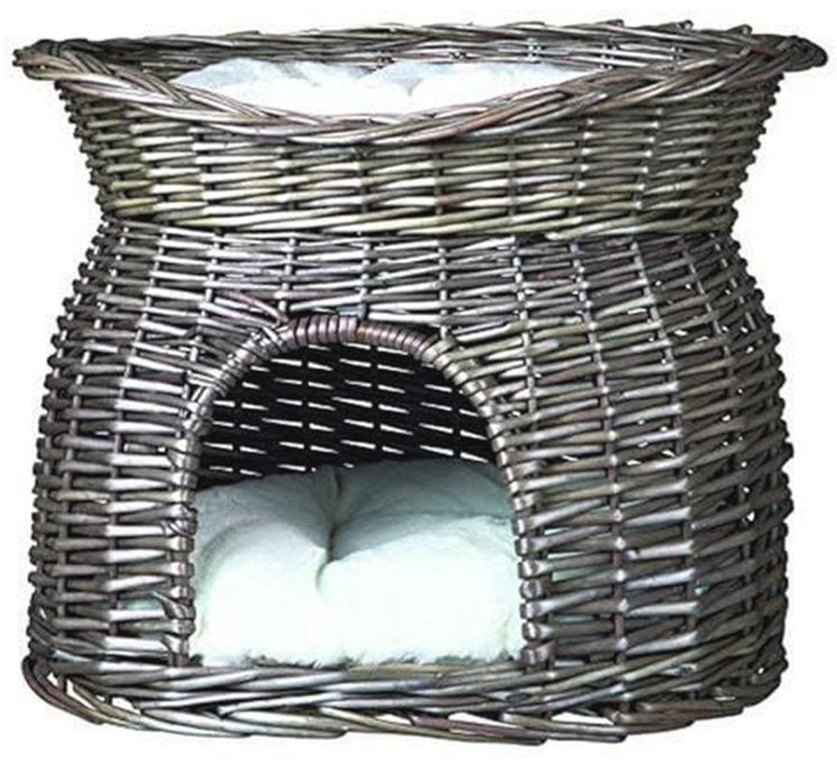 Rieten Mand met Kussen 54x43x37 voor Huisdieren