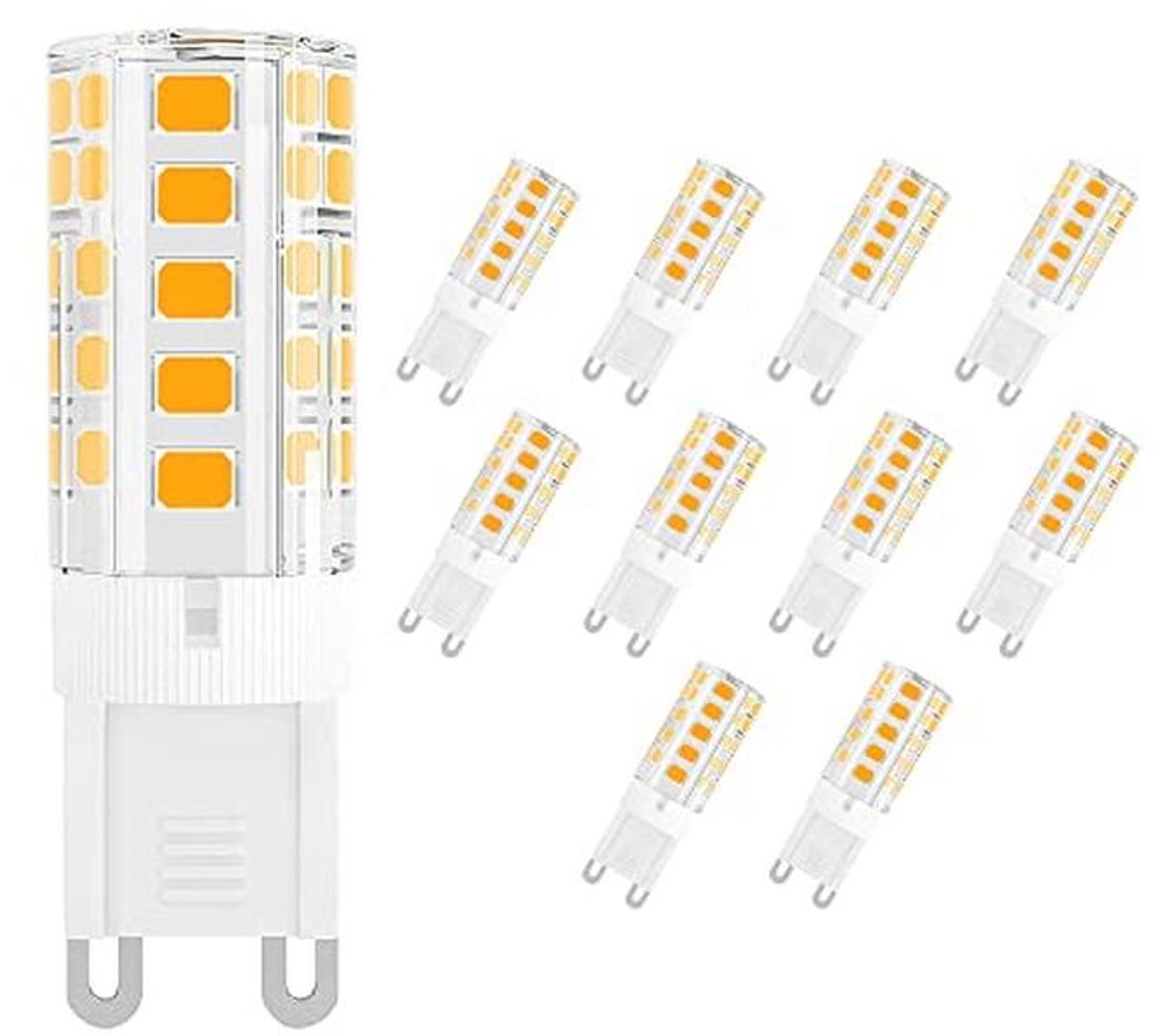 Energiezuinige G9 LED Lamp - 2.5W Vervanging voor 25W Halogeen - Warm Wit 3000K - 10 Stuks