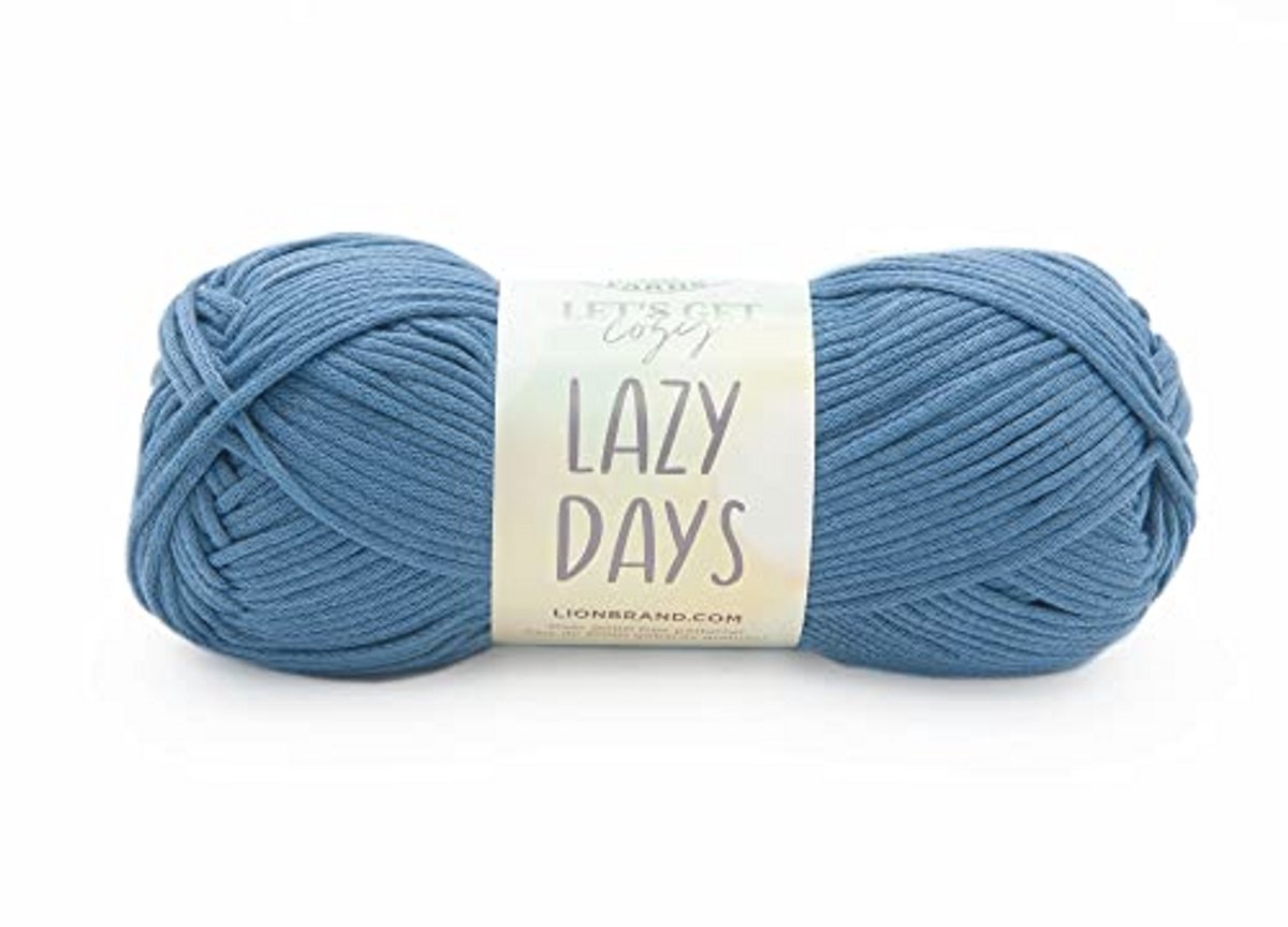 Lion Brand Yarn Company Garen, Polyester, Bluebell, 1 Pack