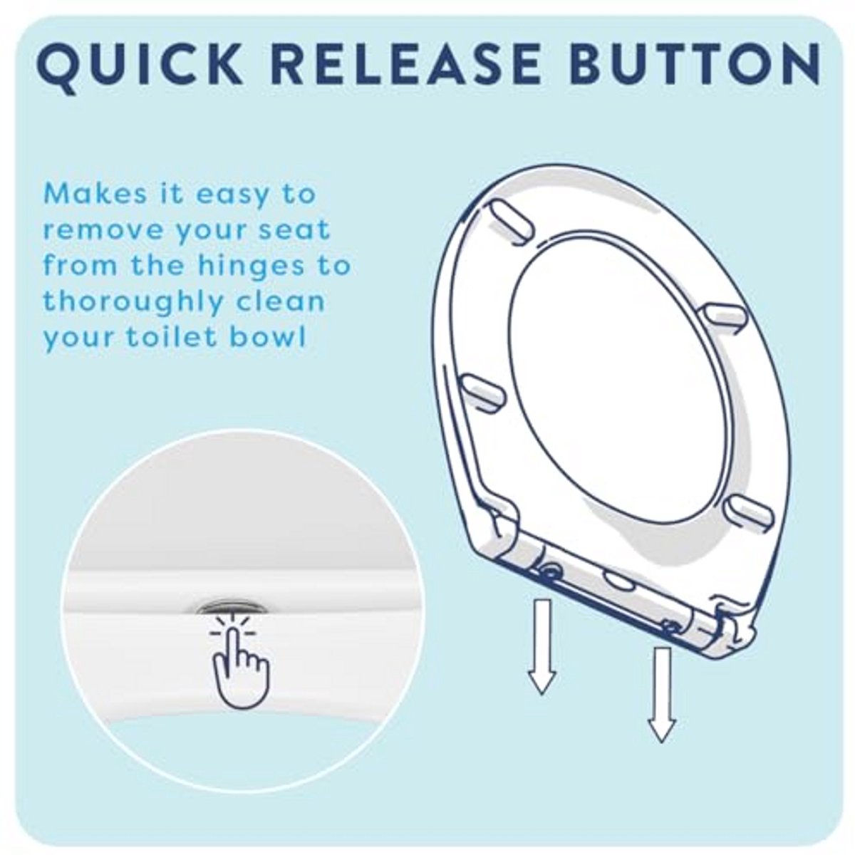 Multikleurige Toiletdeksel met Soft Close en Quick Release