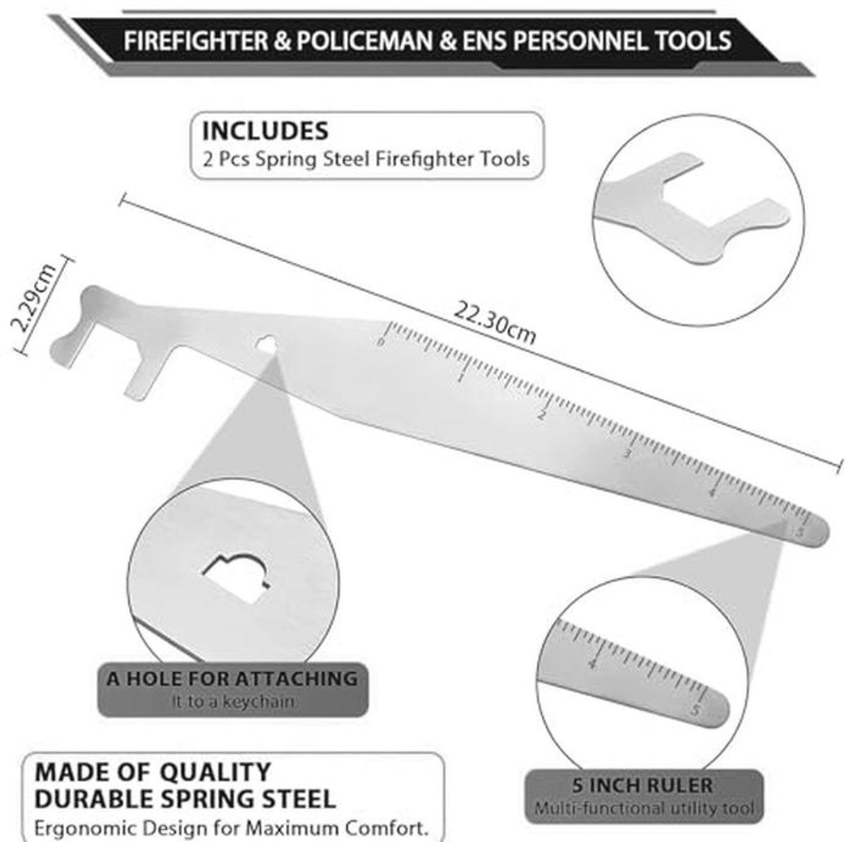 Lockpicking Gereedschap Set van 2 - Roestvrij Stalen Slot Kraken Tools - Veiligheid Vuurgereedschap — cadeau in Hobby - foto 4