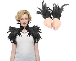 Verencape met Veerarmbanden voor Halloween, Carnaval en Feestjes