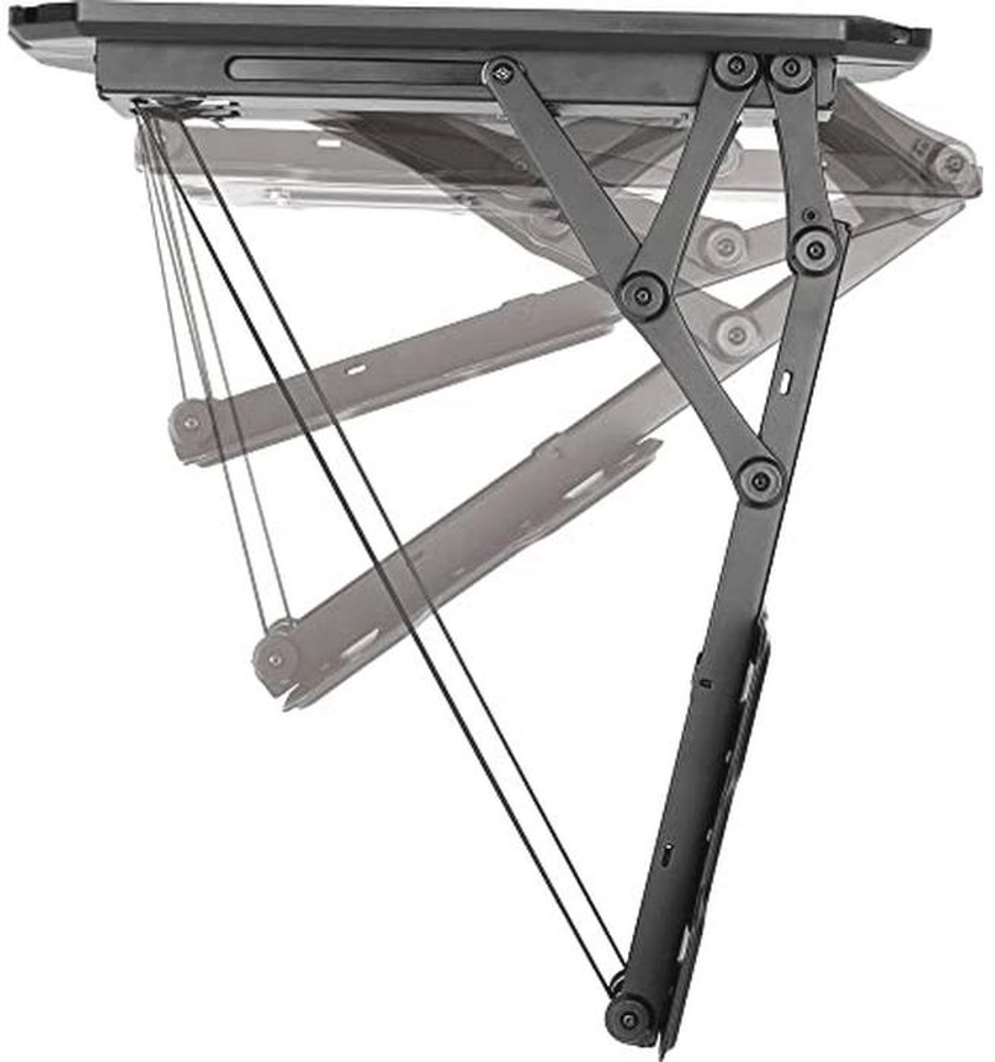 Kantelbare gemotoriseerde TV-plafondbeugel 23-55 inch met elektrische motor