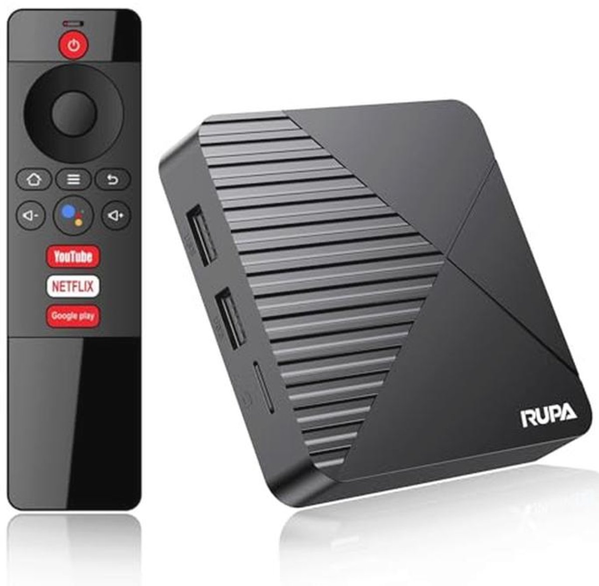 Android TV Box 13.0 - Geavanceerde 4G RAM, 64G ROM, WiFi 6, Bluetooth 5.0, 8K Streaming en Draadloze Afstandsbediening