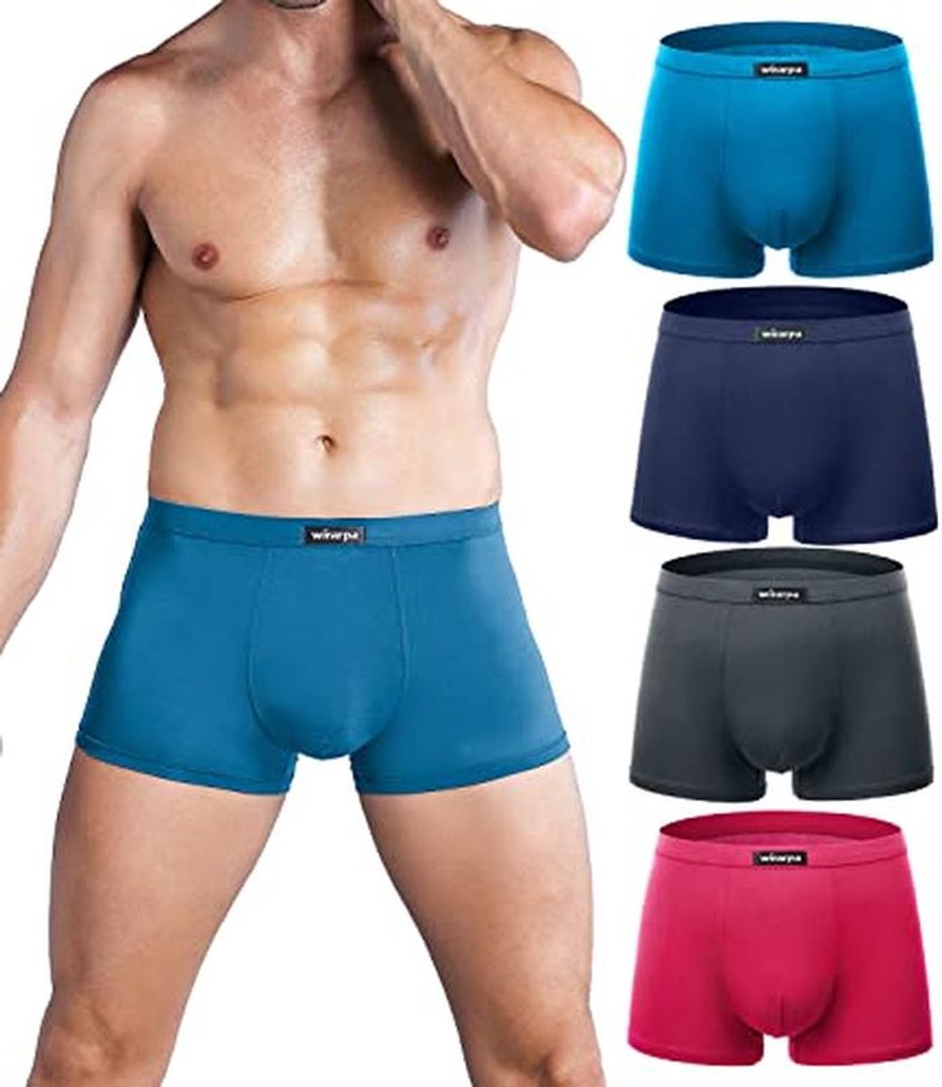 Ademende modal-microvezel boxershorts voor heren - multipack